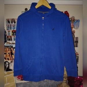Blue Nautica Zip-Up Hoodie